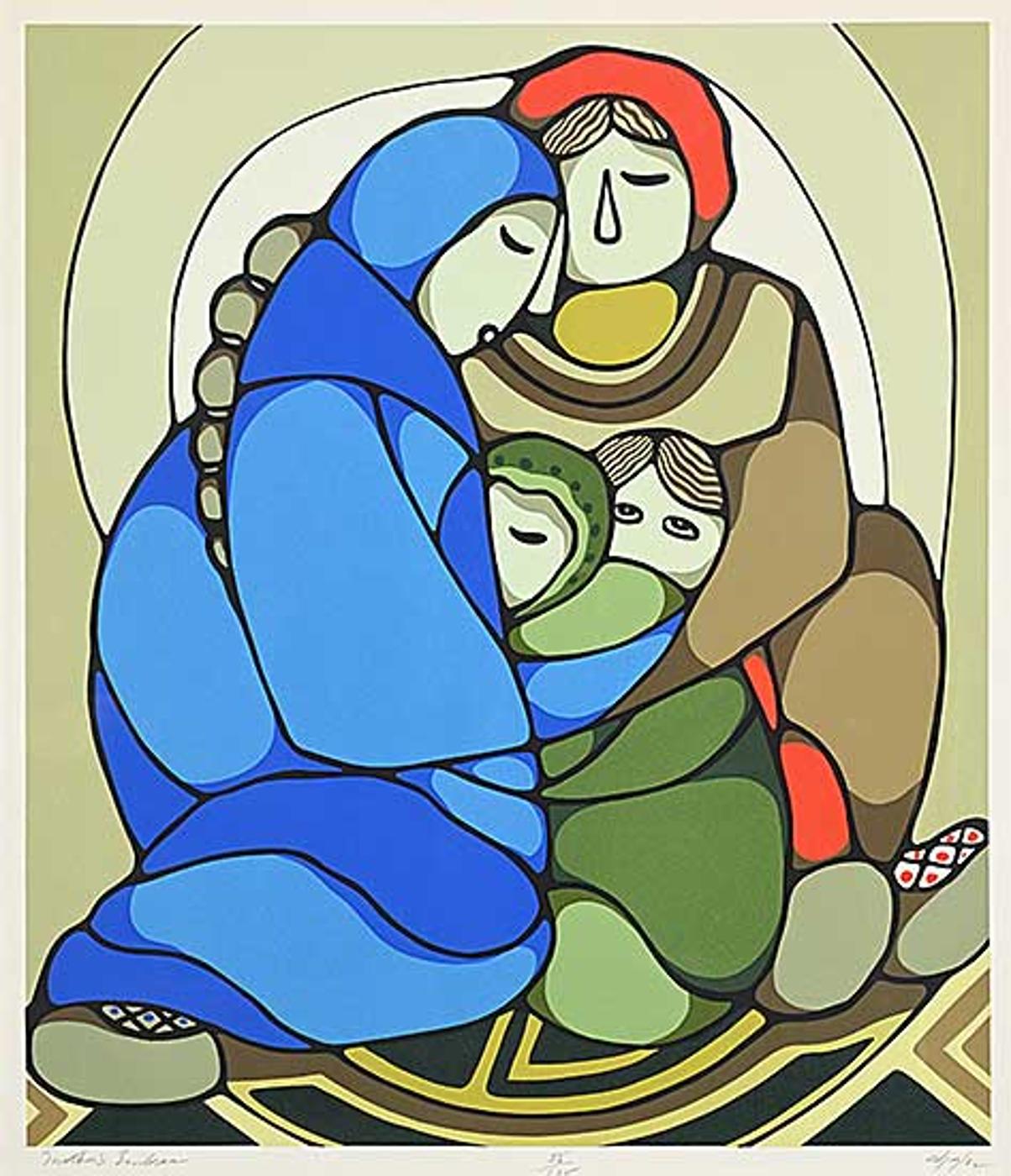 Daphne Odjig (1919-2016) - Mother's Embrace #55/125