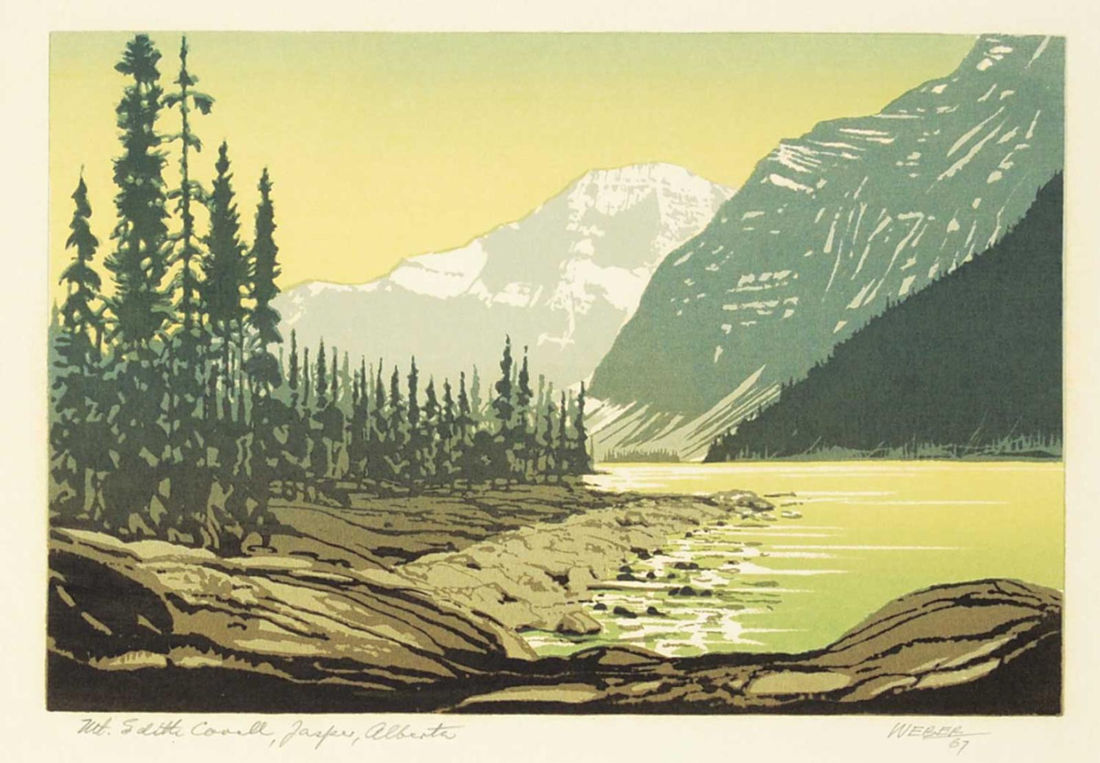 George Weber (1907-2002) - Mt. Edith Cavell, Jasper, Alberta