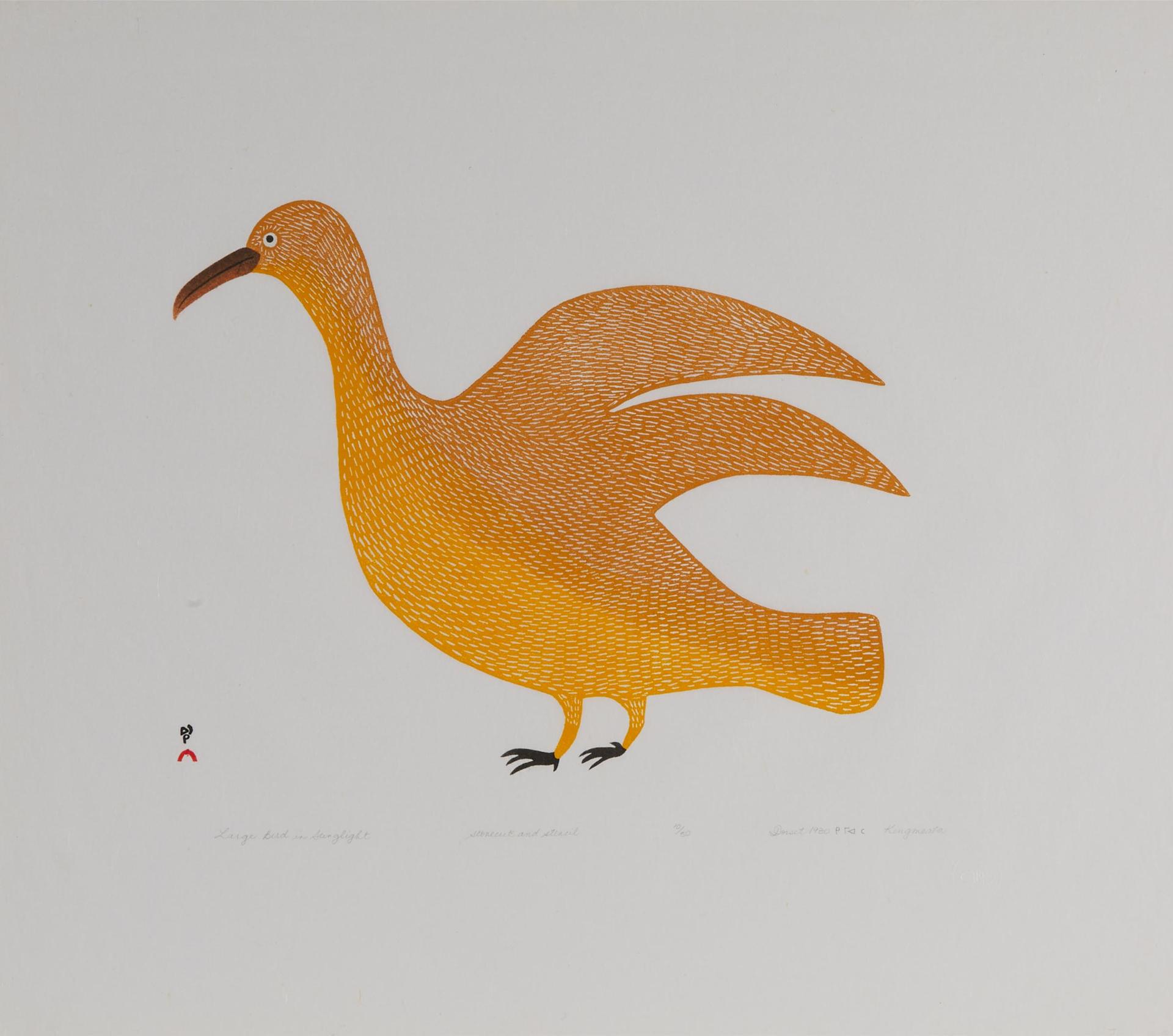 Kingmeata Etidlooie (1915-1989) - Large Bird In Sunlight