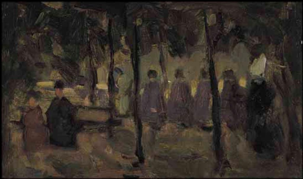 James Wilson Morrice (1865-1924) - Schoolgirls and a Nun in the Park