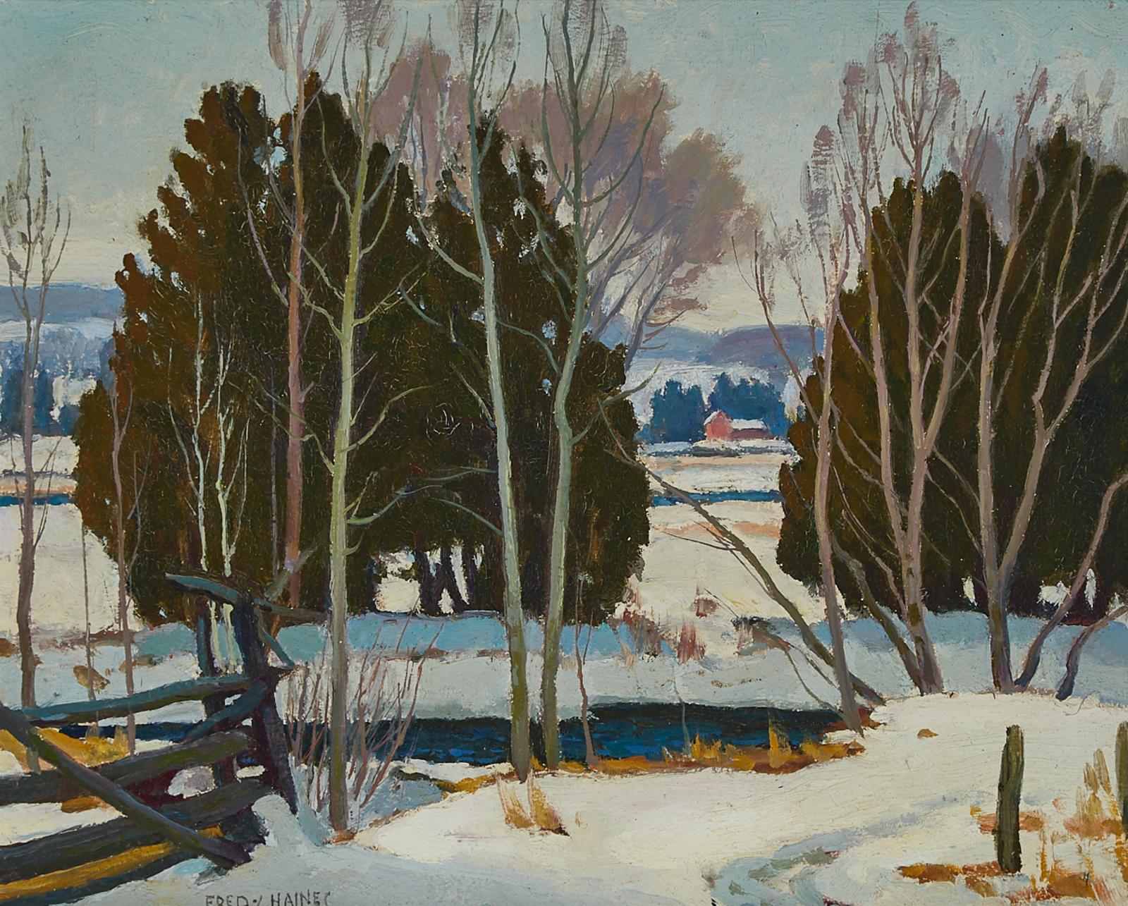 Frederick Stanley Haines (1879-1960) - Winter Landscape