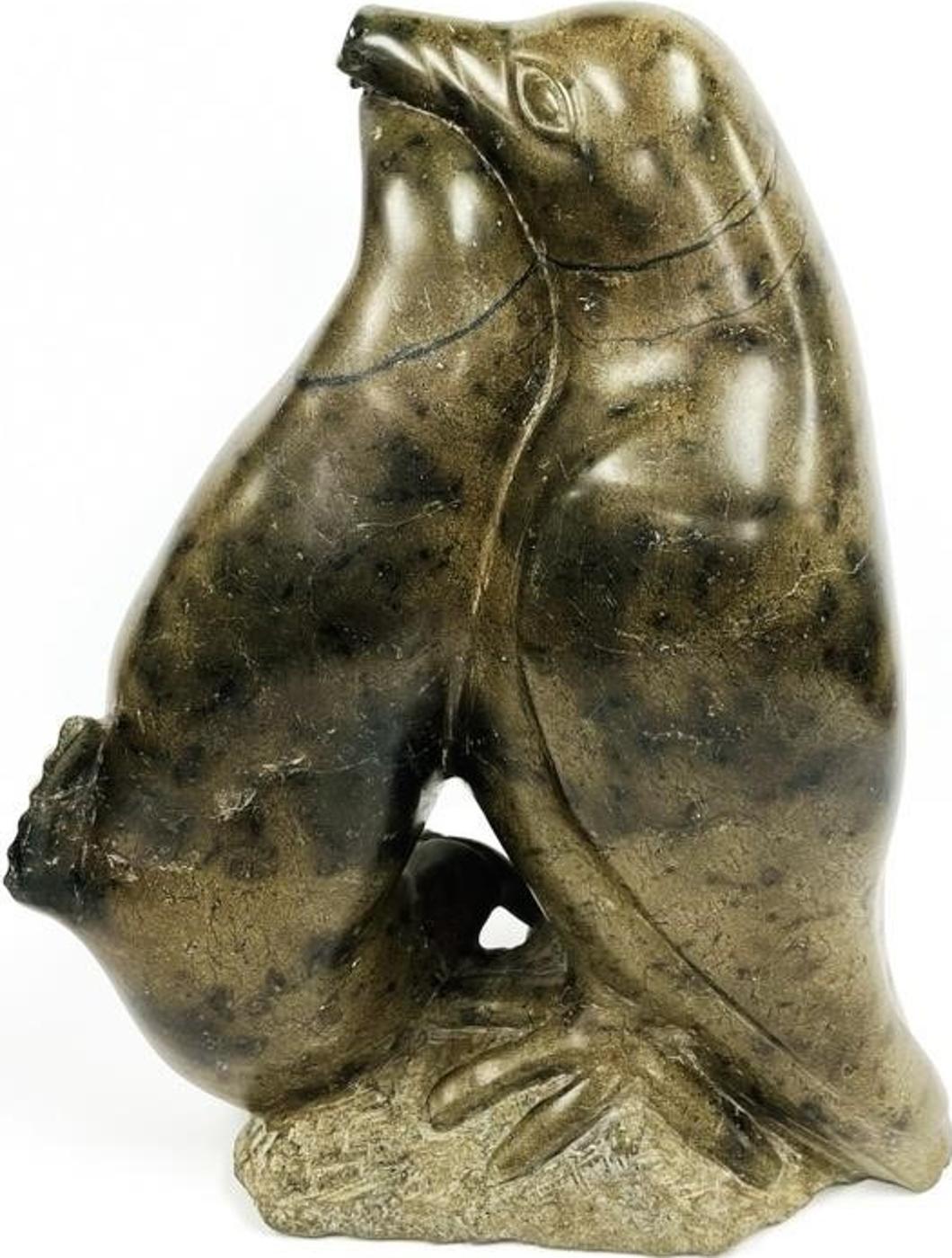 Peter Eyeetsiak (1937-2011) - Untitled (Two Seals)