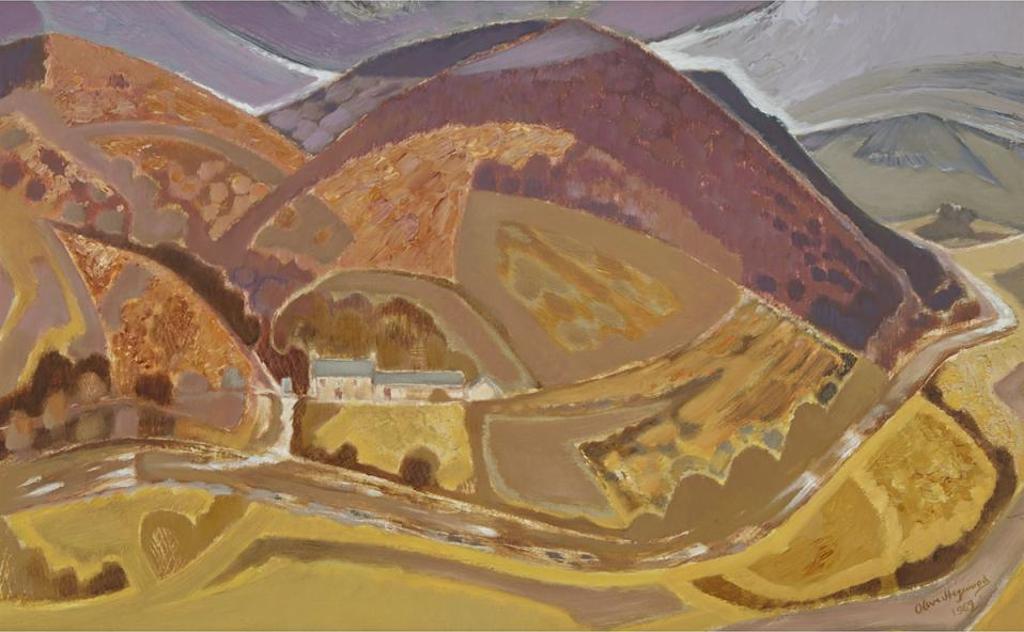 Oliver Heywood (1920-1992) - Pysgot Valley, Cardigan, Wales, 1969; Mountain Valley, 1966