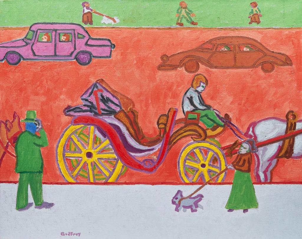 John Godfrey (1950-2001) - Horse and Carriage at Rest