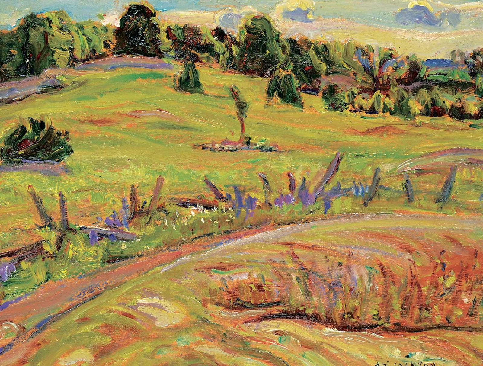 Alexander Young (A. Y.) Jackson (1882-1974) - Pasture Fields, Madoc, Ont.