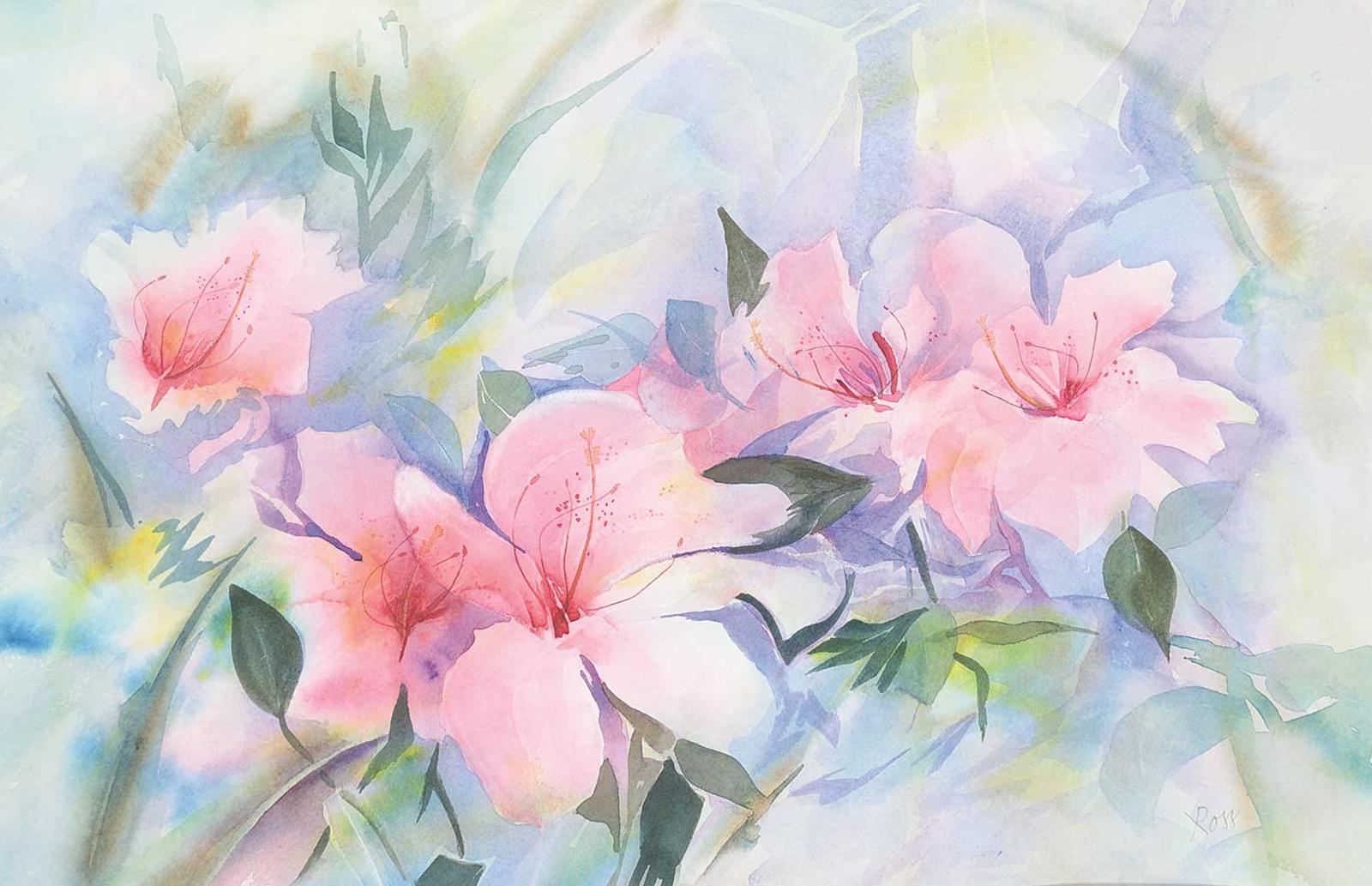 Yvonne Ross - Untitled - Delicate Pink Flowers