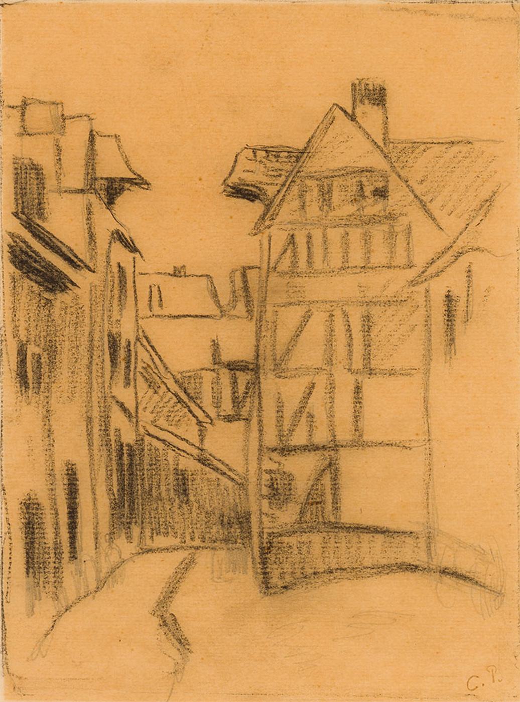 Camille Pissarro (1830-1903) - Rue Géricault à Rouen