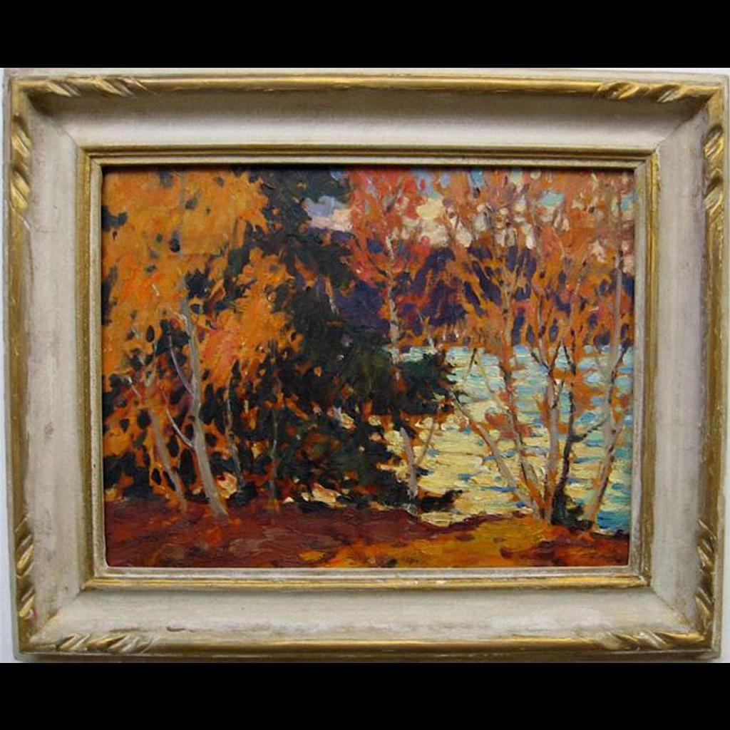 Alice Amelia Innes (1890-1970) - Autumn Birches, Lake Muskoka