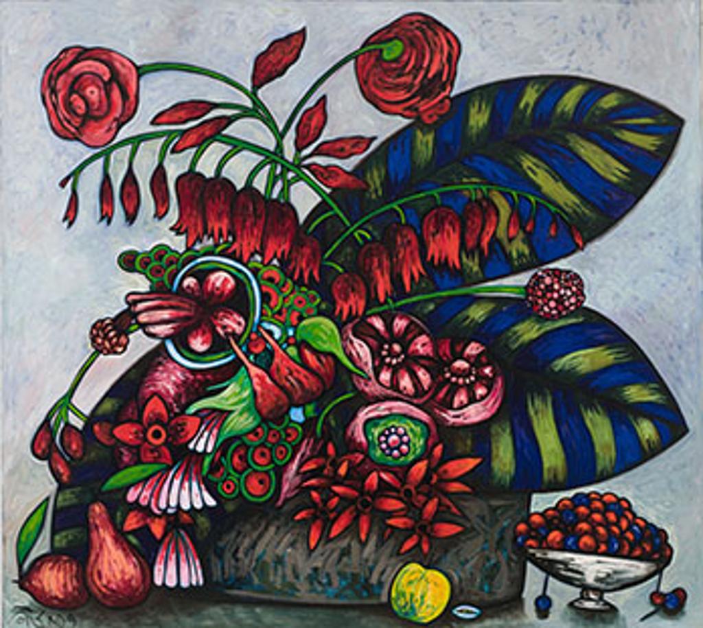 Toller Cranston (1949-2015) - Floral Still Life