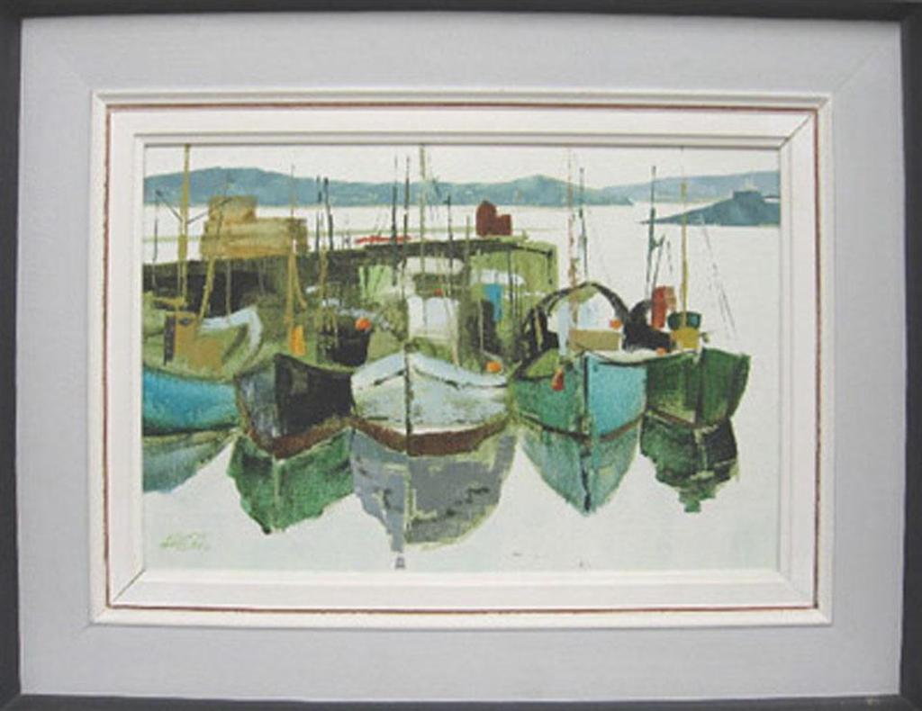 Hilton MacDonald Hassell (1910-1980) - Fishing Fleet At Killybegs, Donnegal, Eire