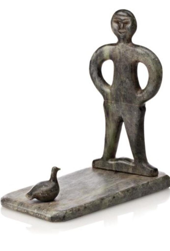 Pudloo (1931) - Standing Man and Bird