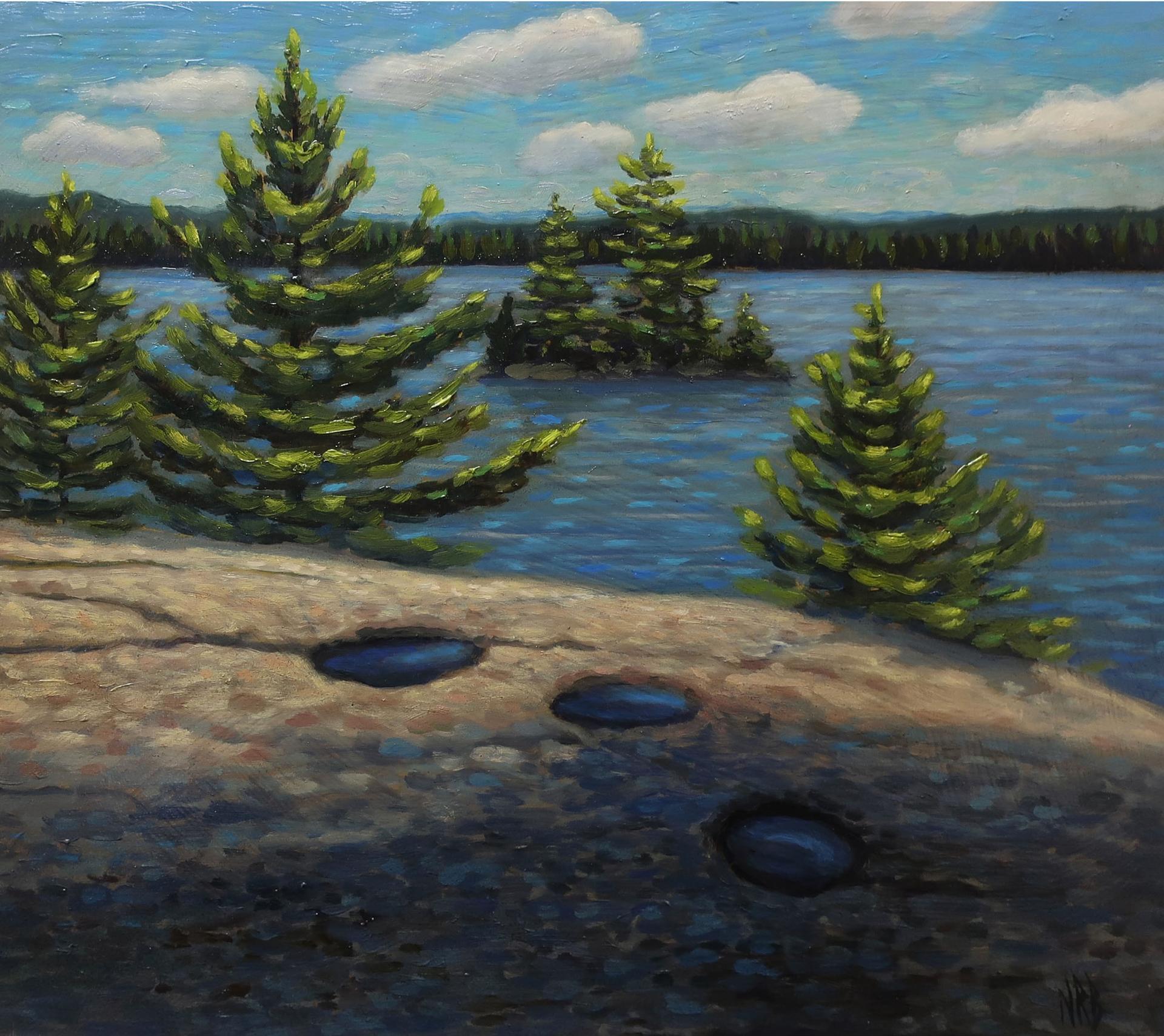 Norman Richard Brown (1958-1999) - Weslemkoon Lake - Glacier Holes