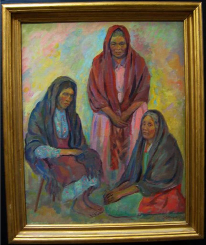Stanley Gordon Moyer (1887-1968) - Three Mexican Women