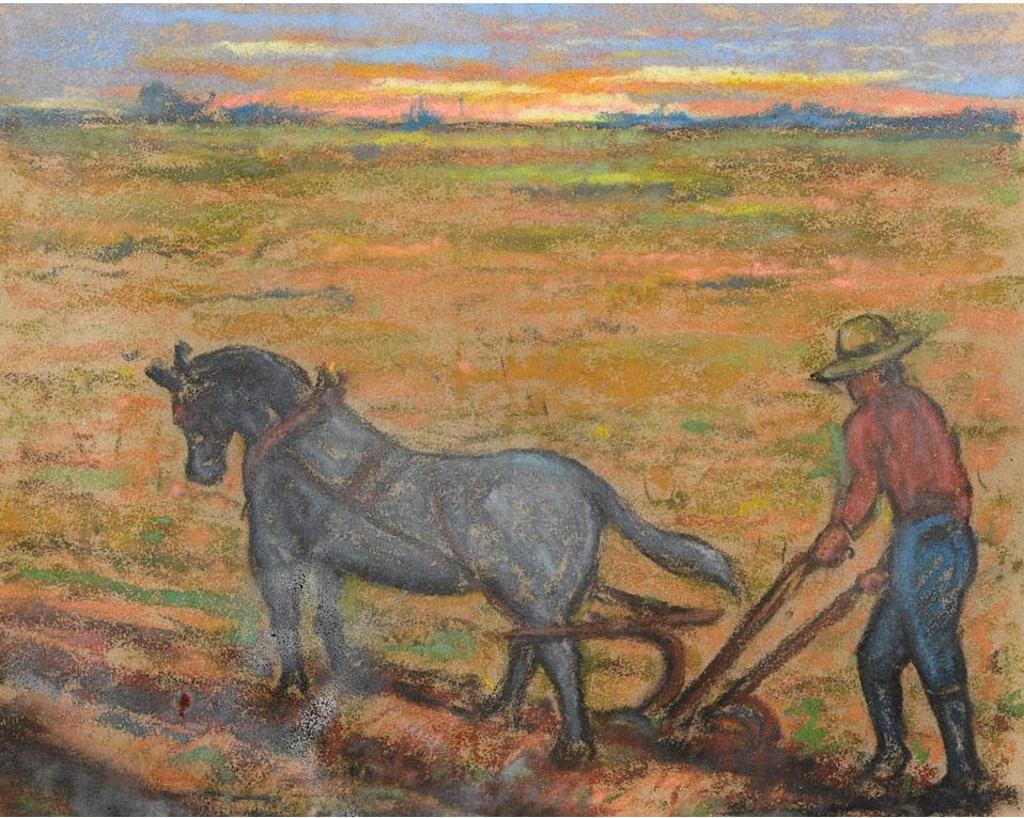 Berthe Des Clayes (1877-1968) - Ploughing