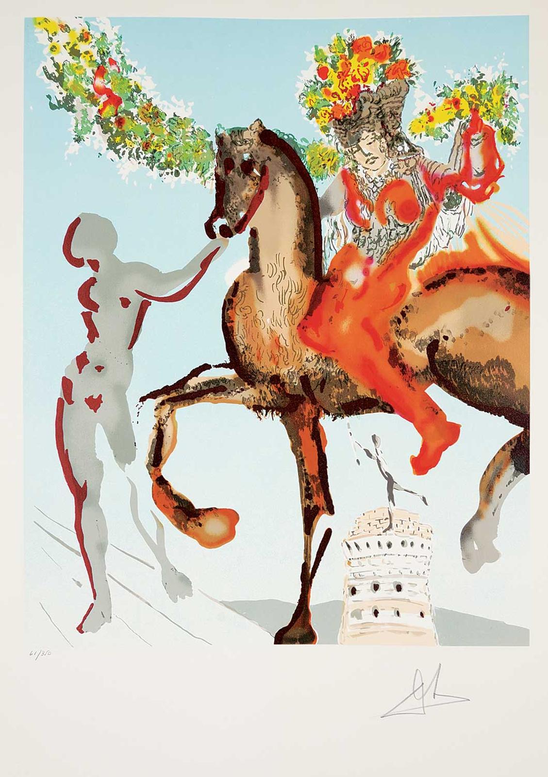 Salvador Dalí (1904-1989) - The Harbbinger [from The Jerusalem Suite]  #61/350