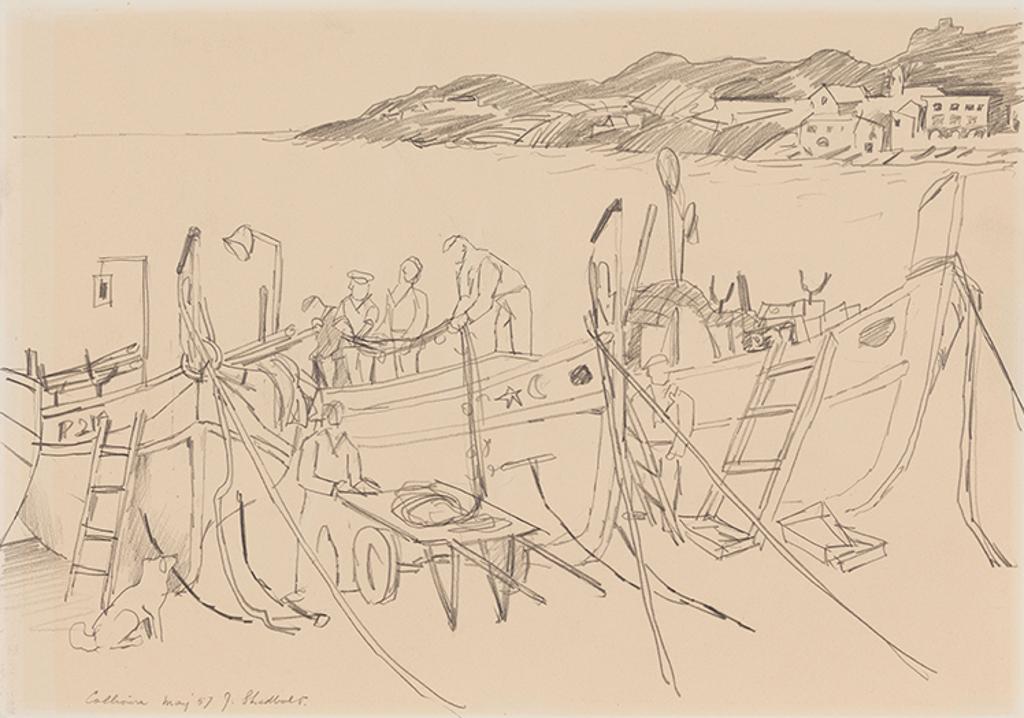 Jack Leaonard Shadbolt (1909-1998) - Collioure, May '57