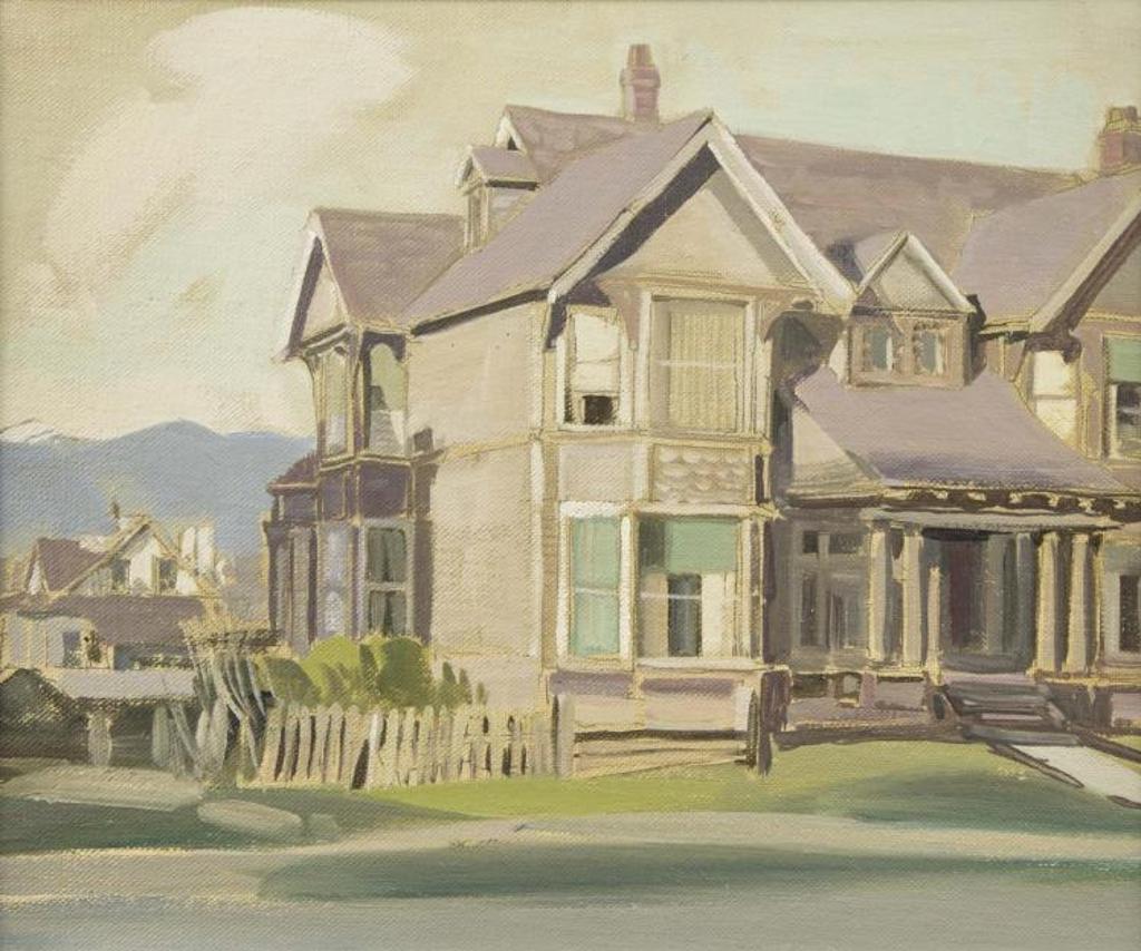 Peter Maxwell Ewart (1918-2001) - Vancouver - The Fairview Slope (near Oak & Broadway)