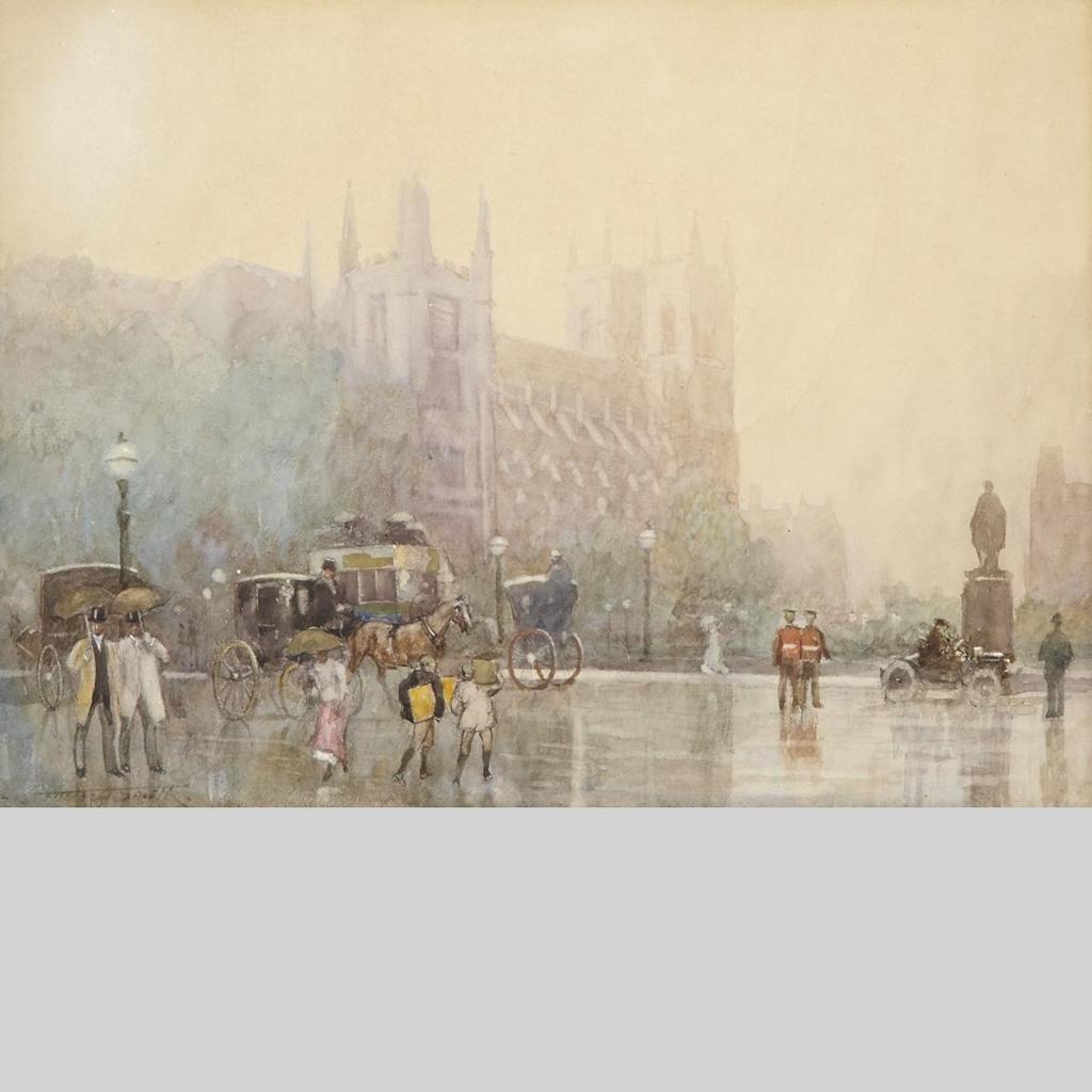 Frederic Martlett Bell-Smith (1846-1923) - Inclement Weather, Westminster Abbey, London