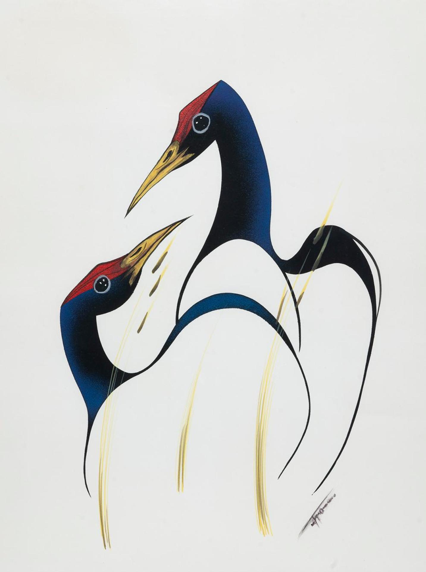 D.J. Tapaquon (1977) - Untitled - Two Birds