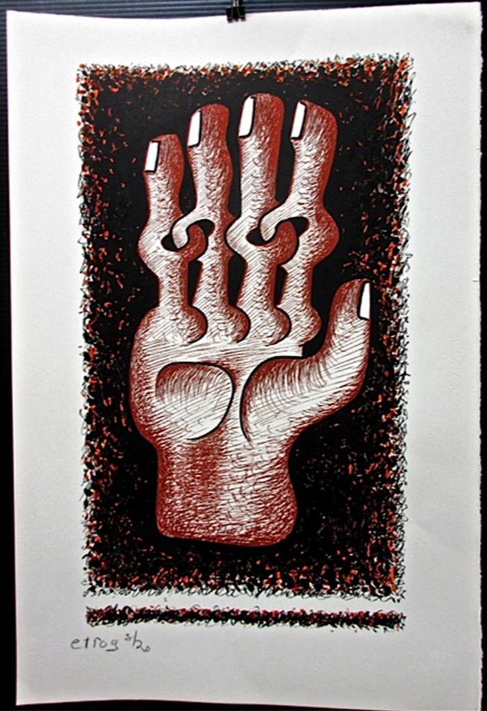 Sorel Etrog (1933-2014) - Untitled (Hand With Links; Hand With Mouth)
