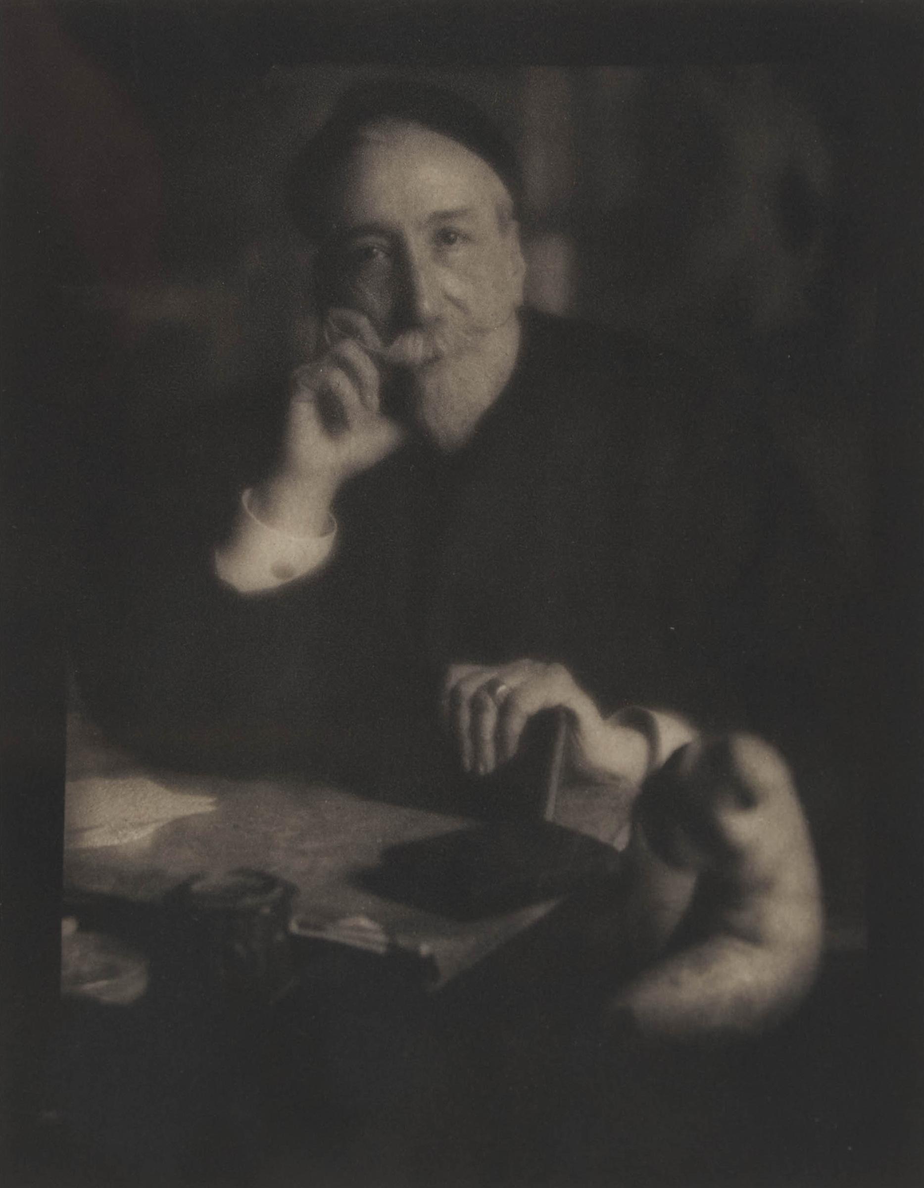 Edward J. Steichen (1879-1973) - Anatole France From Camera Work 42/43, 1913