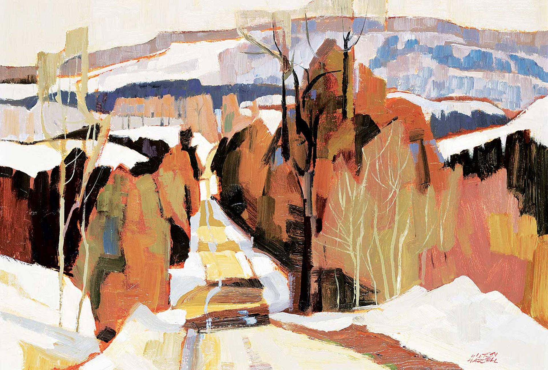 Hilton MacDonald Hassell (1910-1980) - Untitled - Winter Road