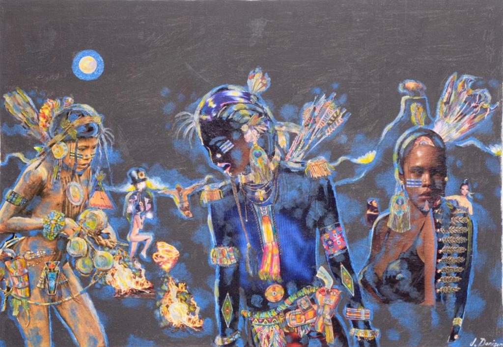 Jeff Donison (1968-2011) - Untitled - Three Dancers