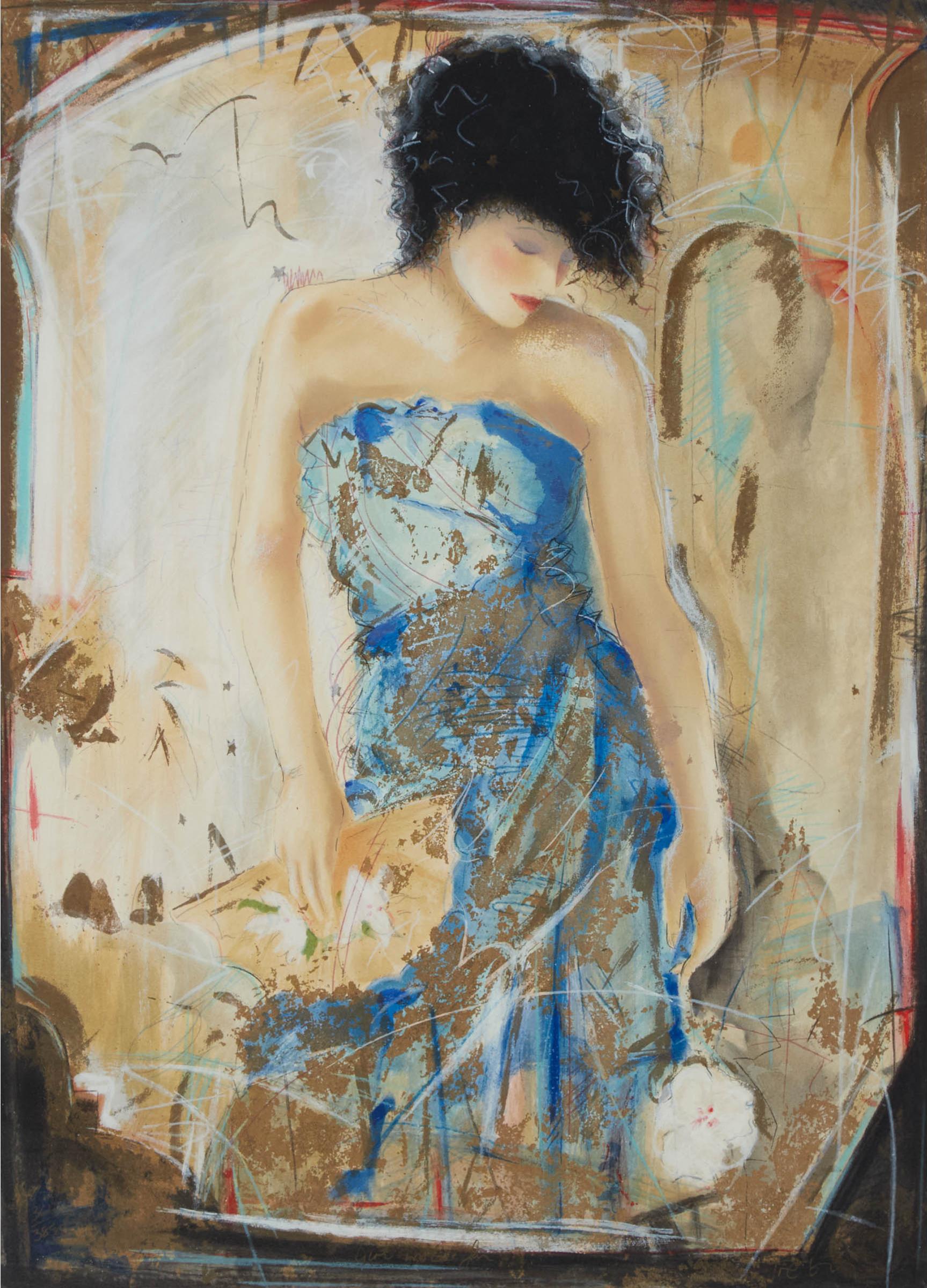 Janet Treby (1955) - Girl With Fan, 1995