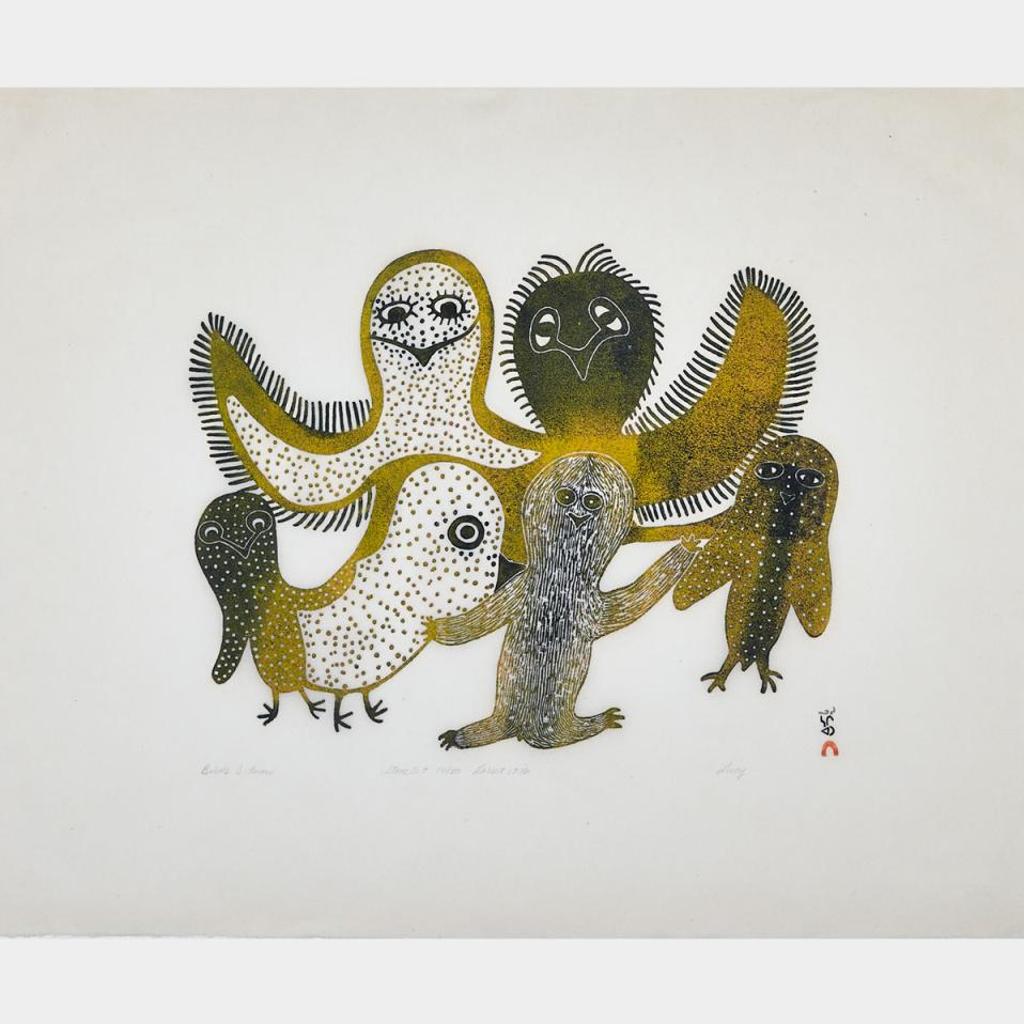 Lucy Qinnuayuak (1915-1982) - Birds I Know