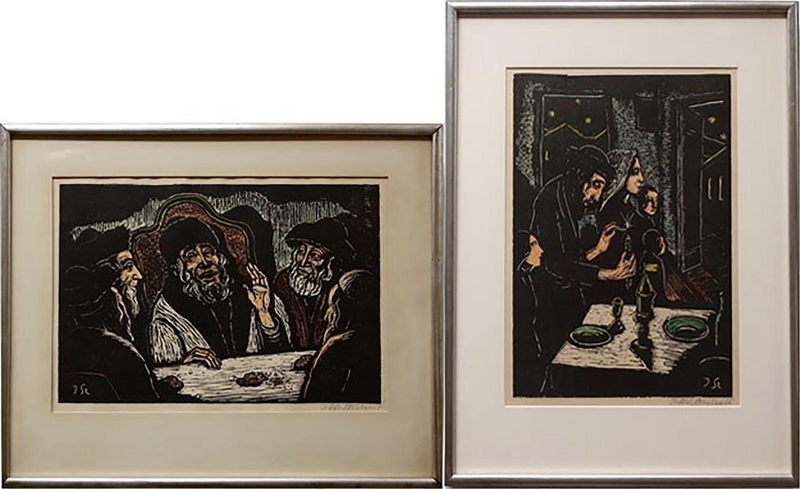 Jakob Steinhardt (1887-1968) - Untitled ('rabbi's Communion