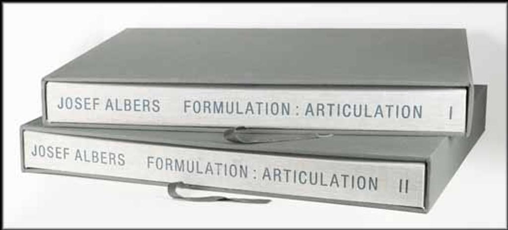Josef Albers (1888-1976) - Formulation Articulation I, II