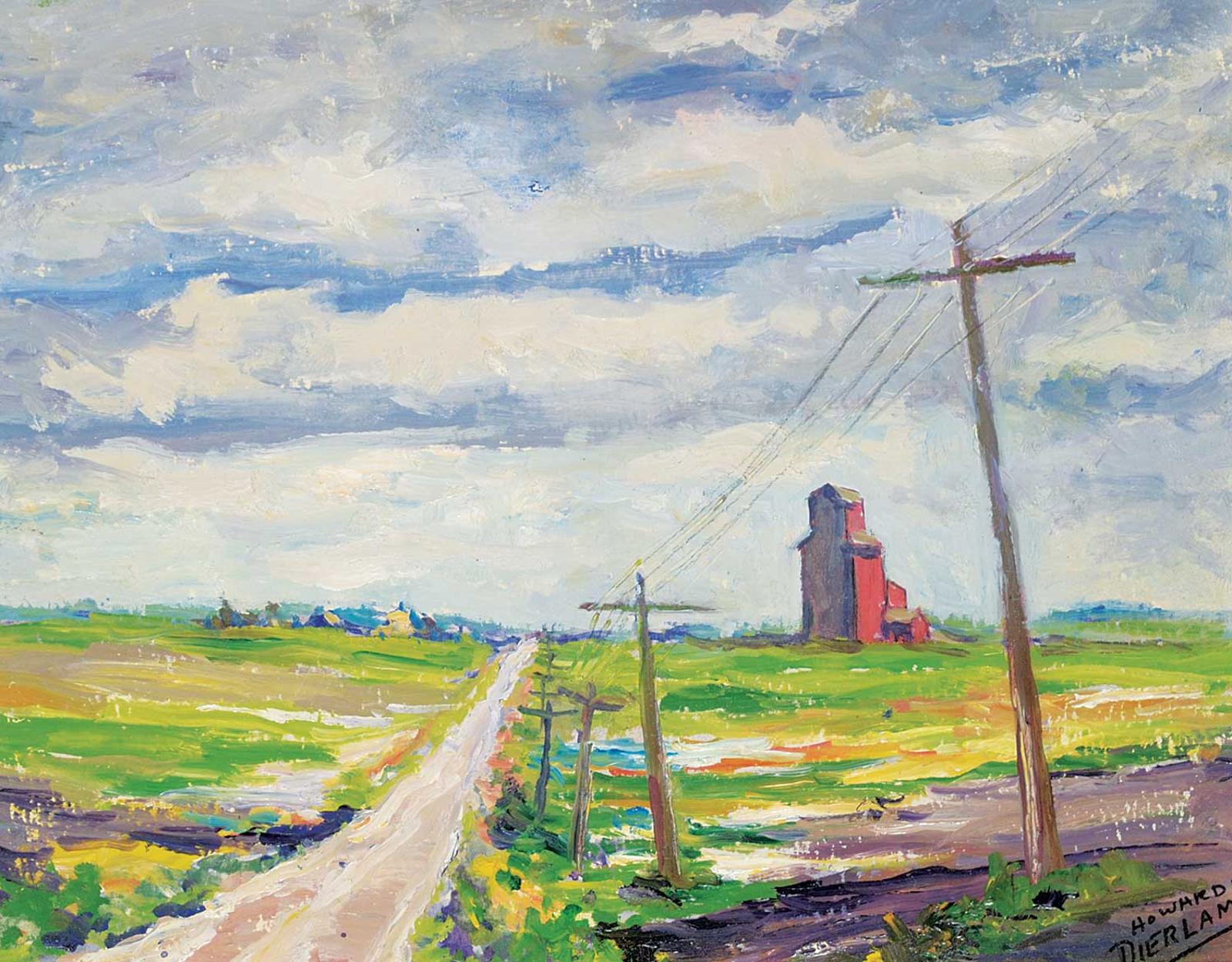 Howard C. Dierlam - Canadian Prairie Side-Road [Near Regina, Saskatchewan]