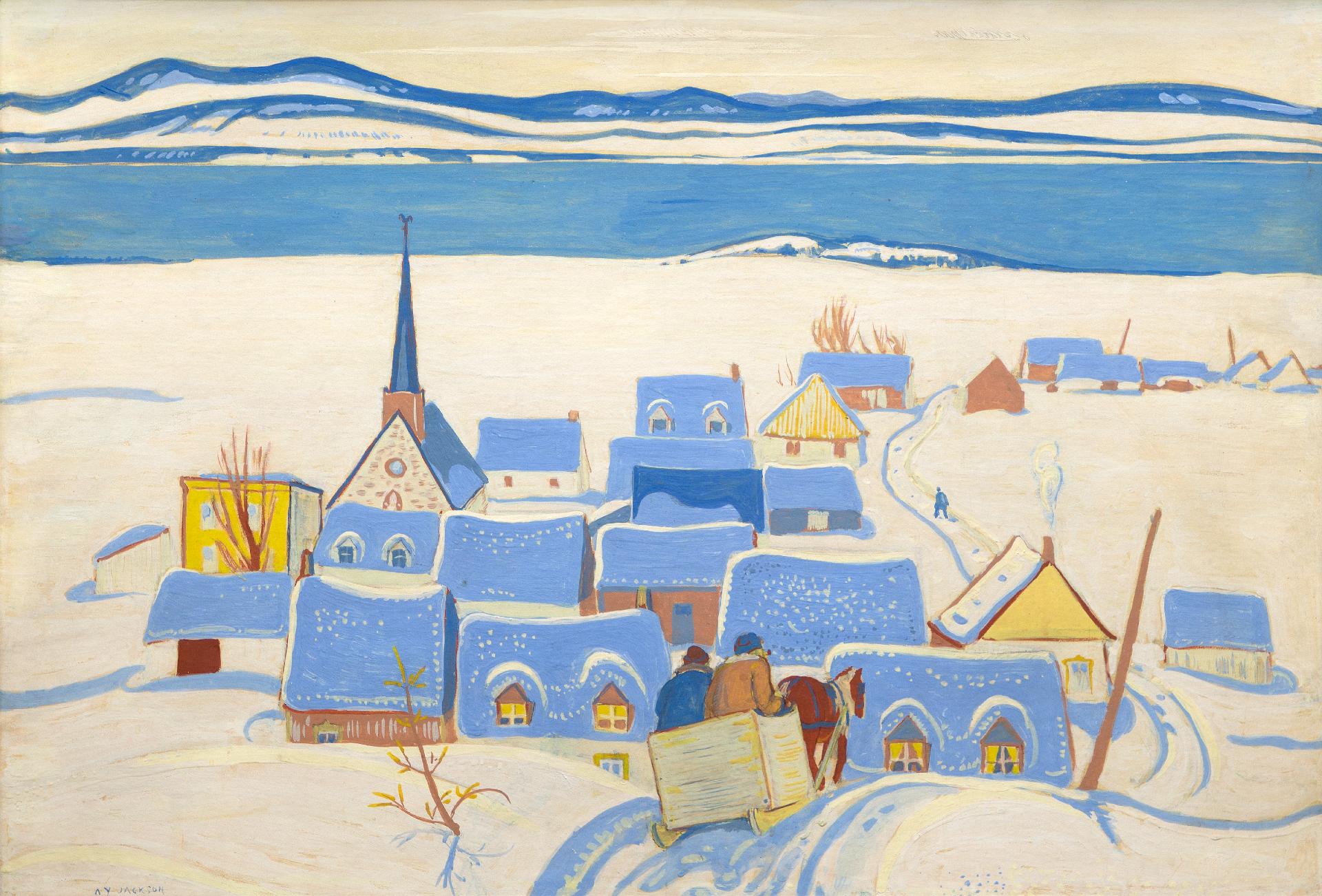 Alexander Young (A. Y.) Jackson (1882-1974) - Quebec Village, c. 1942