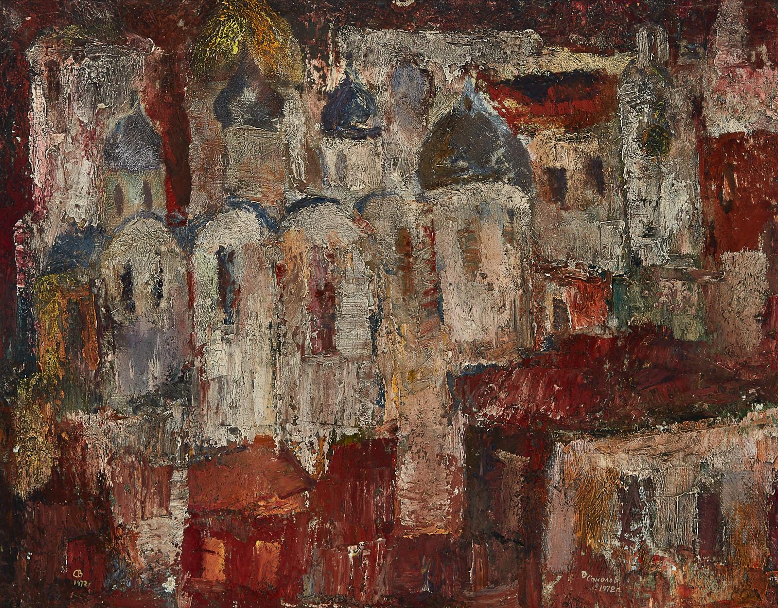 Viktor Pavlovich Sokolov (1923-1980) - Novgorod (Churches), 1972