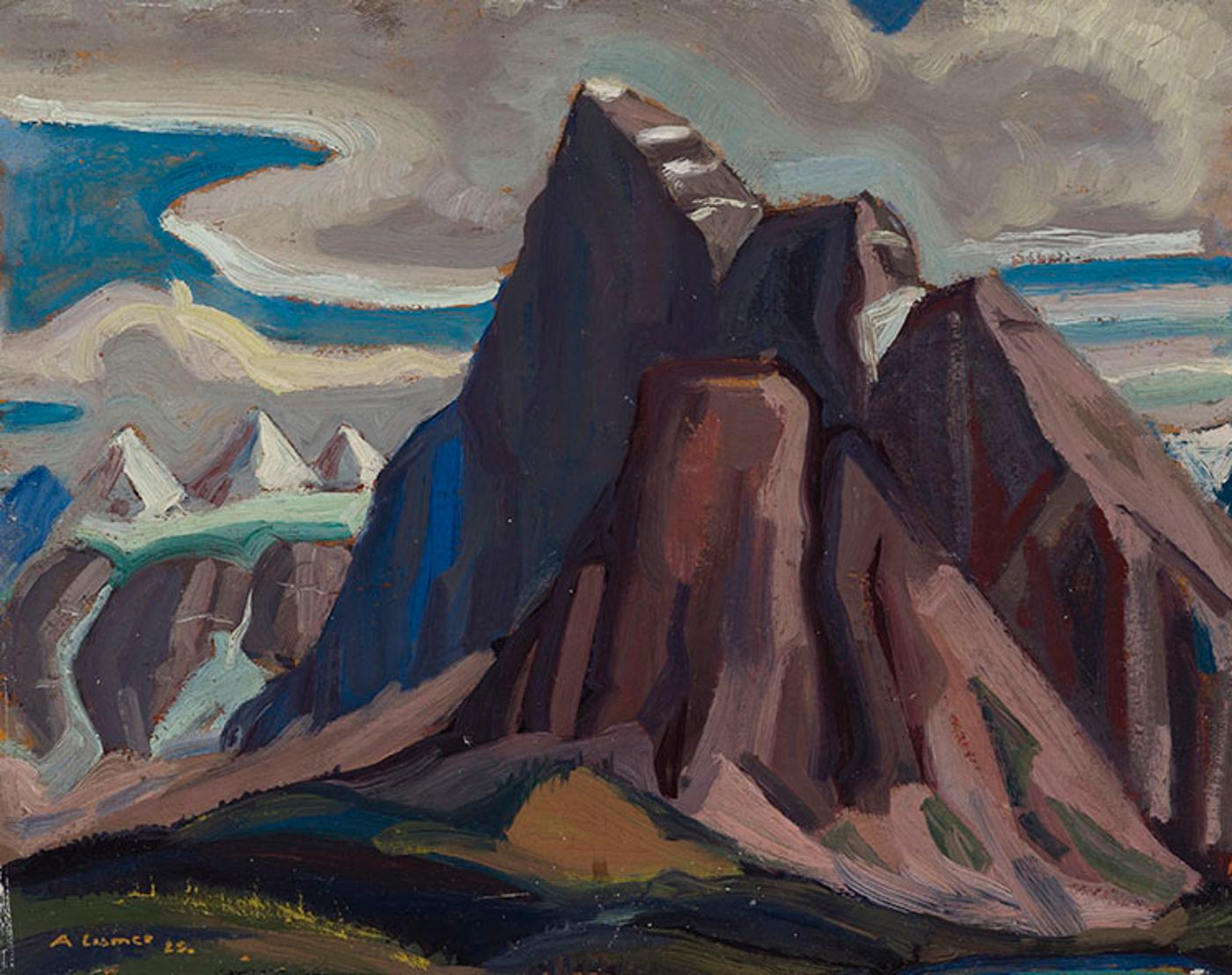 Arthur Lismer (1885-1969) - Mountain Peaks, Canadian Rockies