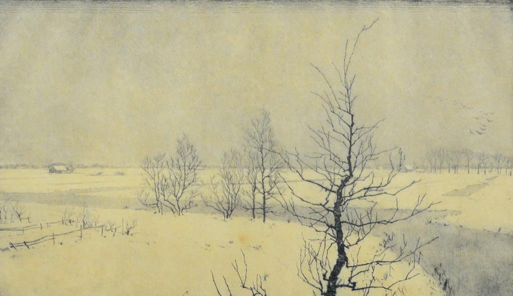 Gerrit Van Duffelen (1889-1967) - Snowy Landscape