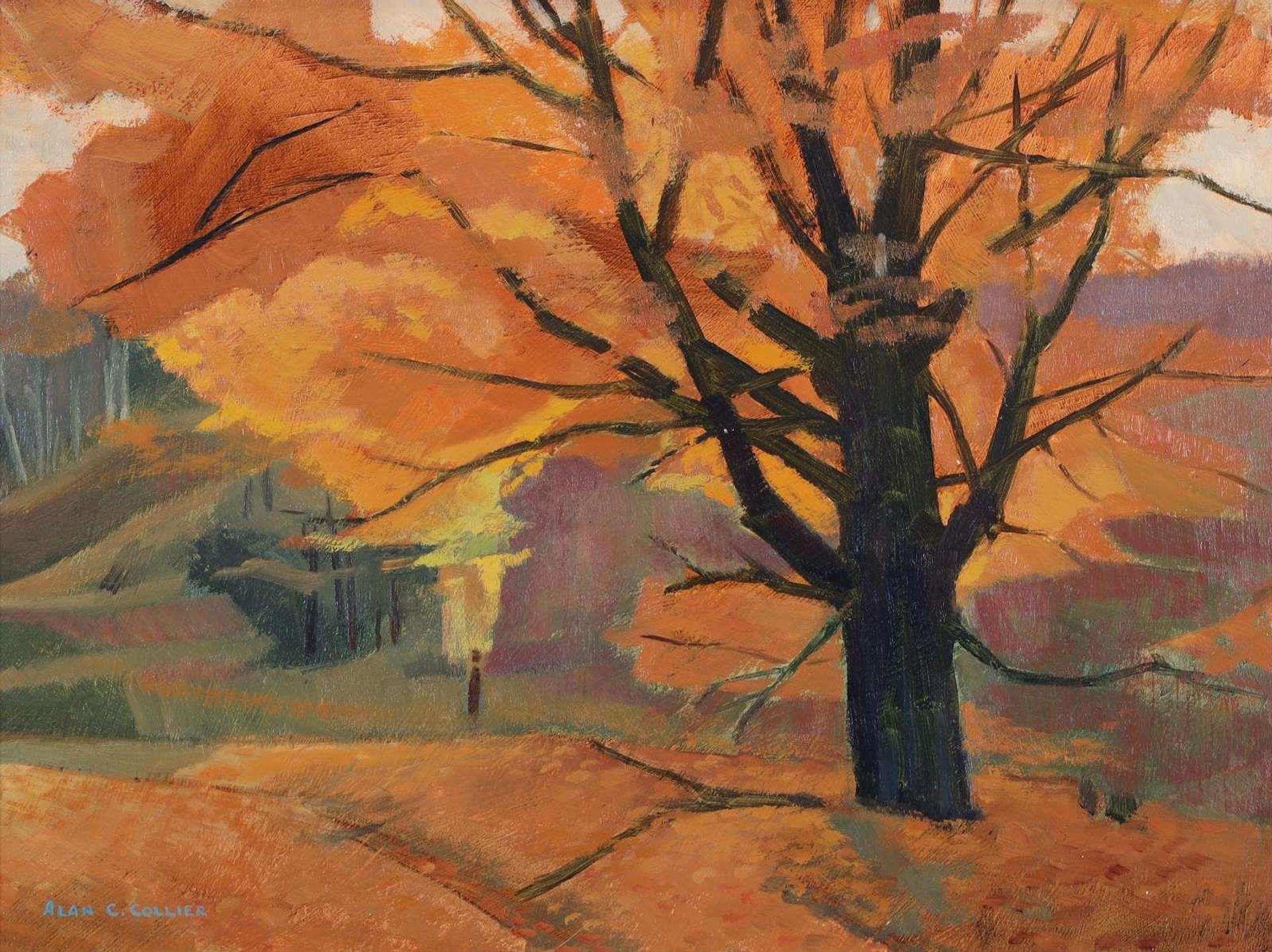 Alan Caswell Collier (1911-1990) - Autumn Trees, Mulmur Twp - Ontario; 1987