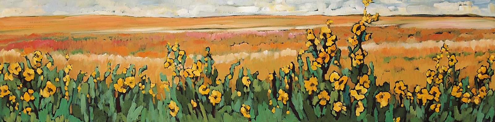 Phyllis J. Anderson - Wildflowers at Harvest Time
