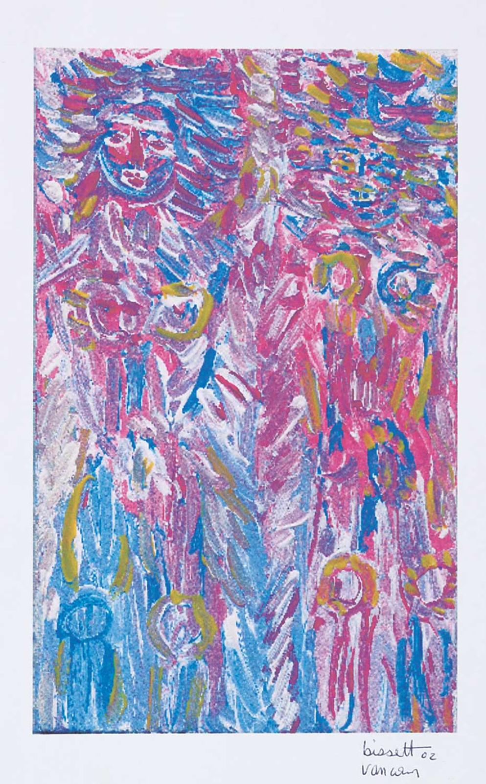 William [Bill] Lennox Bisset - Untitled - Colourful Figures