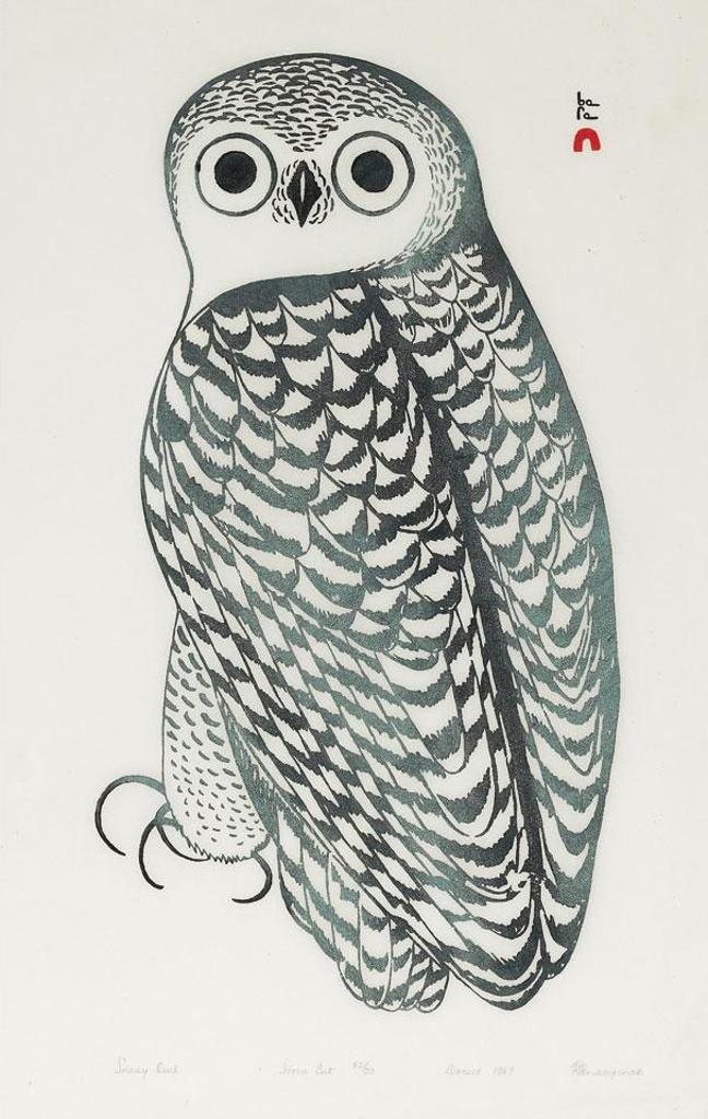 Kananginak Pootoogook (1935-2010) - Snowy Owl