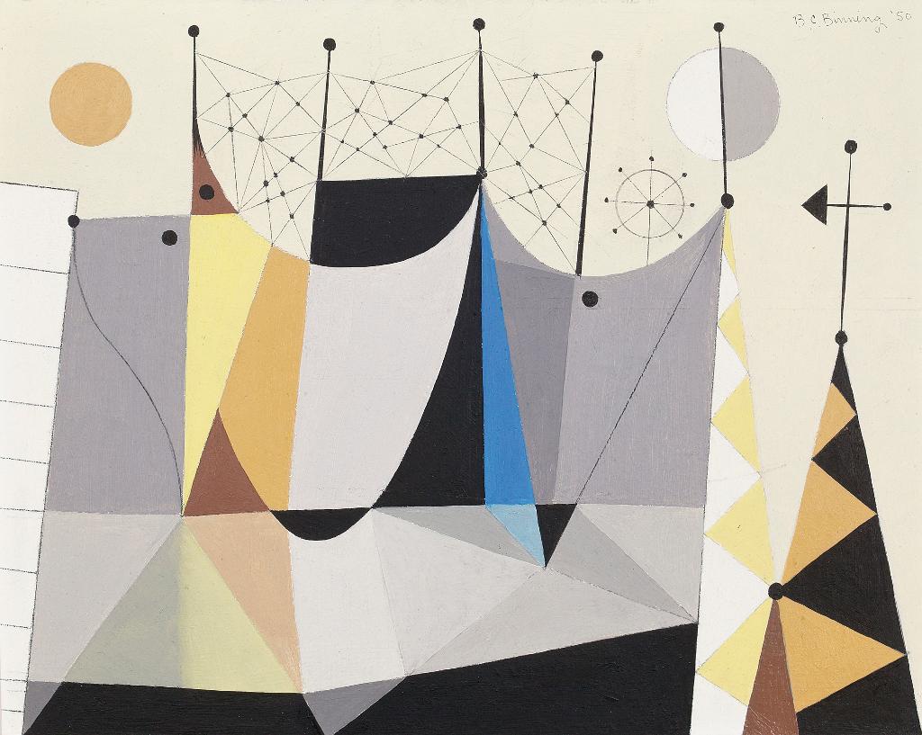 Bertram Charles (B.C.) Binning (1909-1976) - Fair Weather Signals (Sketch)