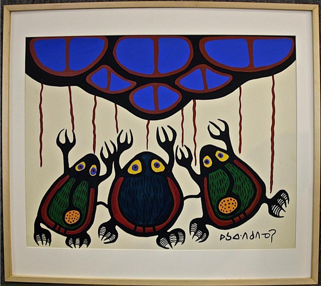 Norval H. Morrisseau (1931-2007) - Untitled (Three Frogs)