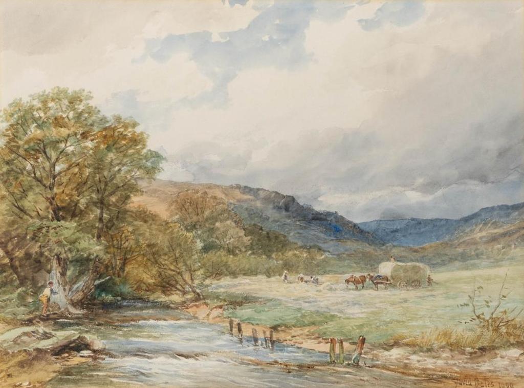 David Bates (1840-1921) - Bringing in the Hay