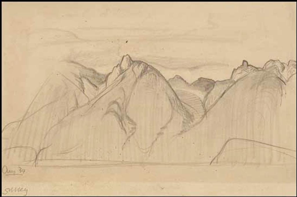 Phillip Henry Howard Surrey (1910-1990) - Mountain Landscape (Mount Harvey above Howe Sound)