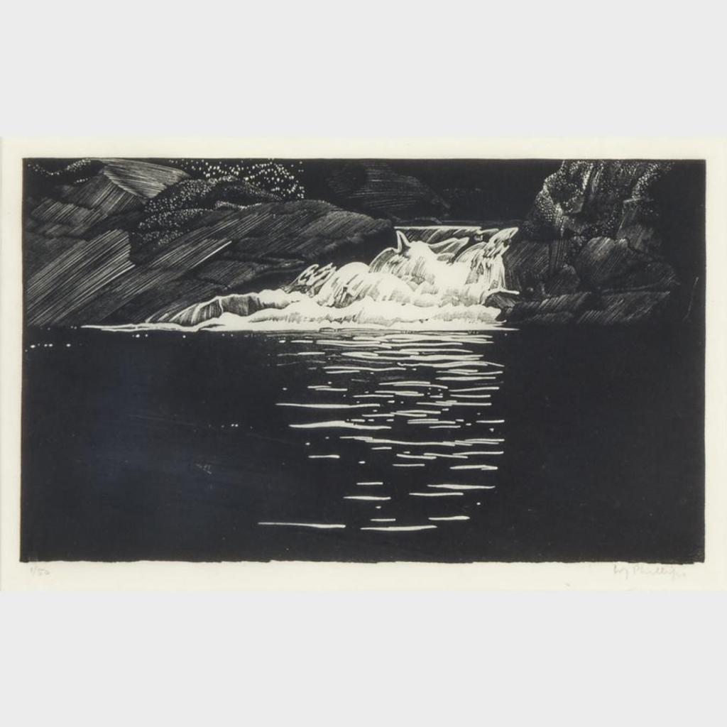 Walter Joseph (W.J.) Phillips (1884-1963) - Waterfall - Lake Of The Woods
