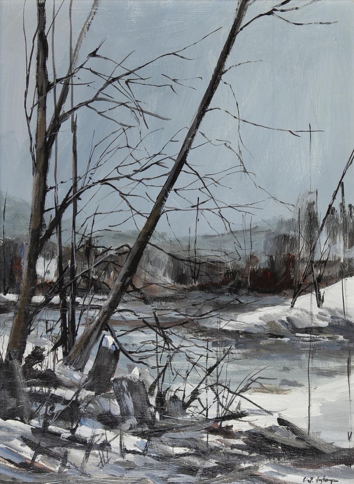 Arto Yuzbasiyan (1948) - Untitled (Winter Landscape)