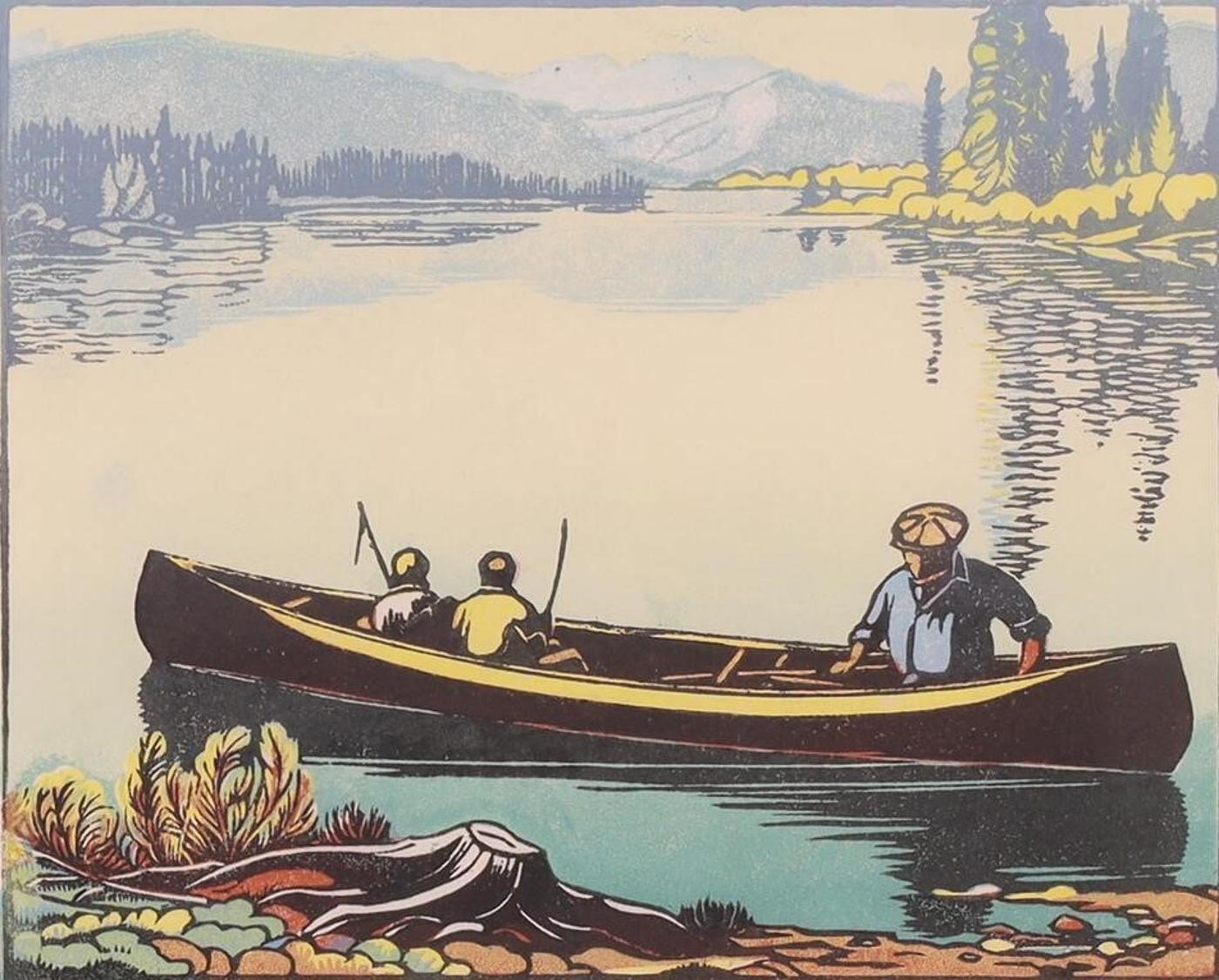 Margaret Dorothy Shelton (1915-1984) - FISHING ON THE BOW; 1945 (1981)