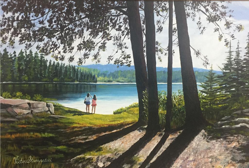 Victor Stampatori (1939) - Early morning Shadows  Algonquin Park