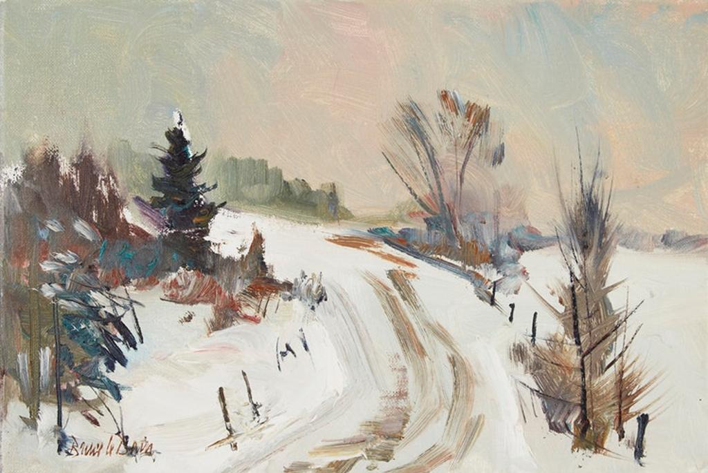 Bruce Le Dain (1928-2000) - Winter Road, Wolfe County, Que.