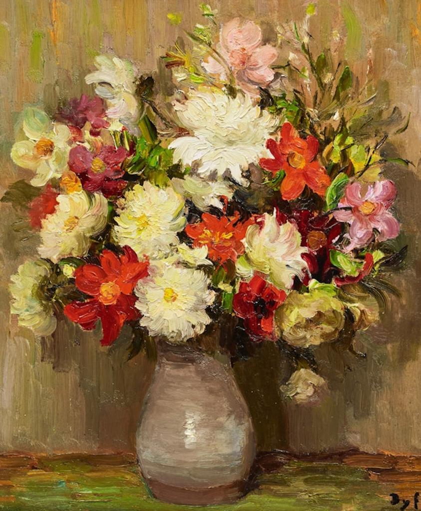 Marcel Dreyfus Dyf (1899-1985) - Flowers in a Grey Vase